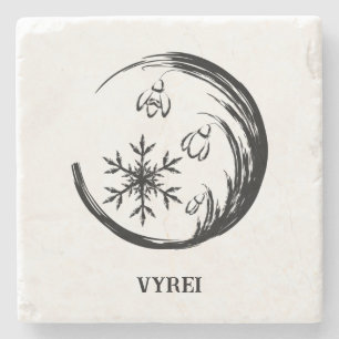 Winter Crest Stone Coaster