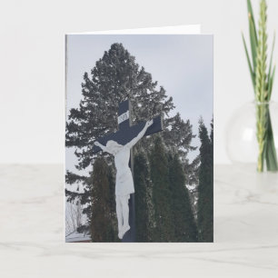 “Winter Crucifix” Sympathy Card
