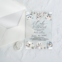 Winter Cute Arctic Animals Baby Shower