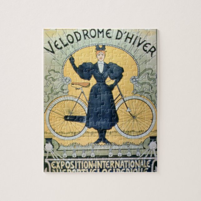 'Winter Cycle Racing Track', International Exhibit Jigsaw Puzzle (Vertical)