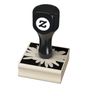 Winter Daisy Rubber Stamp