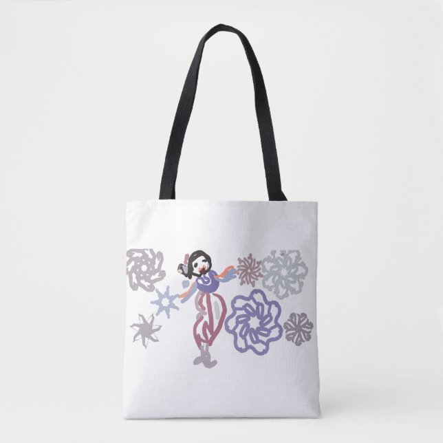 Winter dance beautiful tote bag (Front)