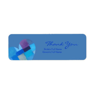 Winter danube Wedding Thank You Sticker