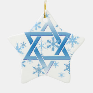 winter david ceramic tree decoration