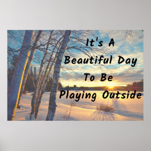 "Winter Day"  Beautiful Wall Art-Poster Poster