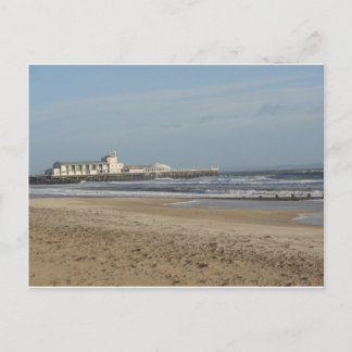 Winter day on Bournemouth beach Postcard