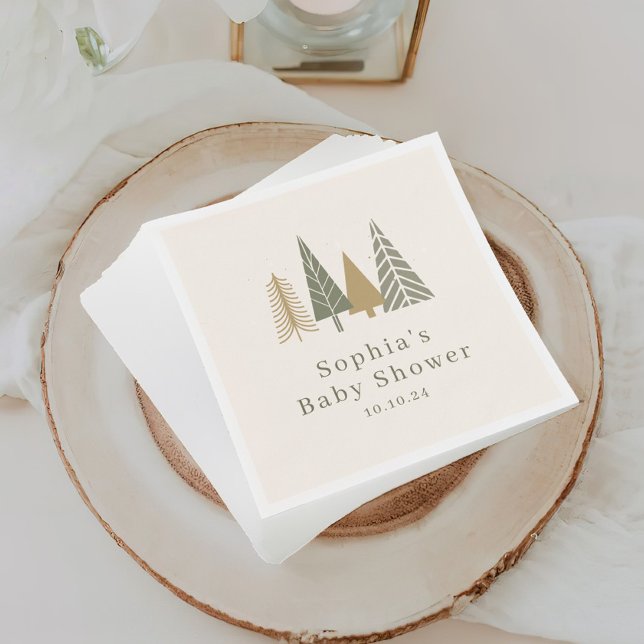 Winter December Baby Shower Napkin (Creator Uploaded)