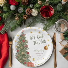 Winter Deck the Halls Bridal Shower Invitation