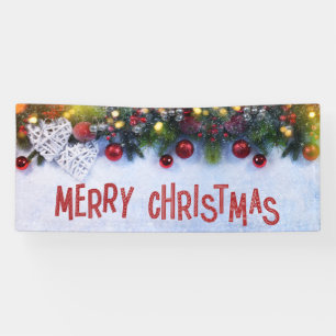 Winter Decorations Ornaments Merry Christmas Banner