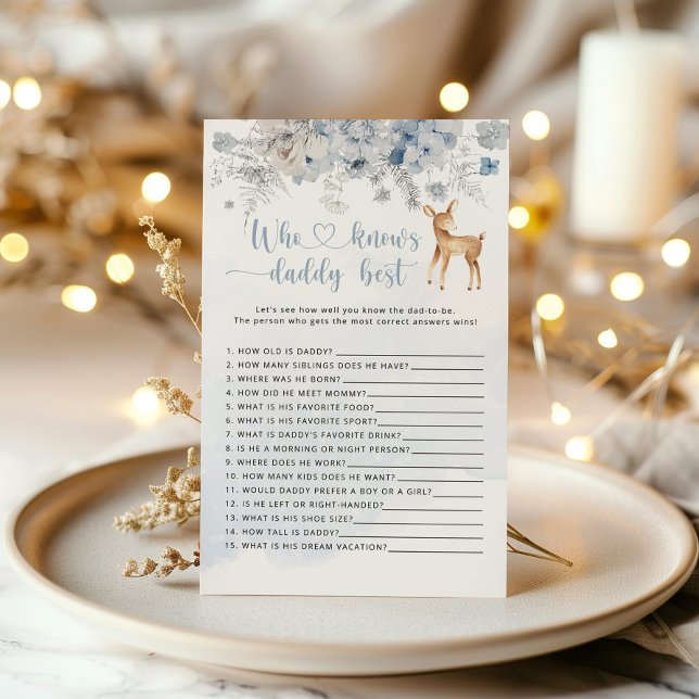 Winter deer blue Who knows daddy best game (Creator Uploaded)