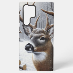 Winter deer/Buck art Samsung Galaxy Case