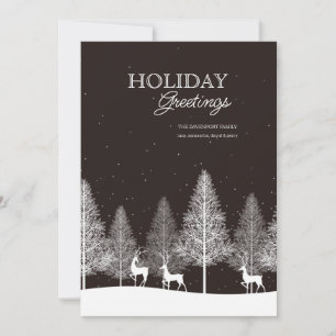 Winter Deer Holiday Card