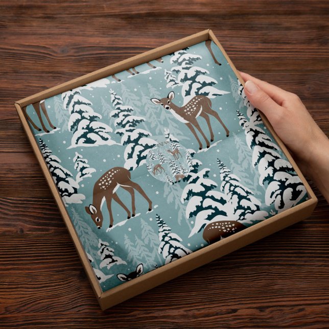 Winter Deer Holiday | Christmas Tissue Paper (Creator Uploaded)