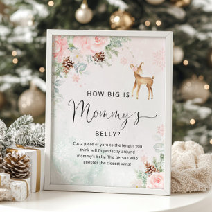 Winter deer how big is mummy's belly game poster