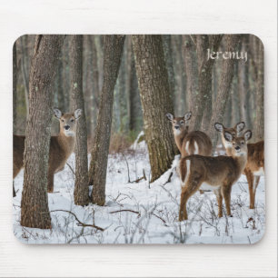 Winter Deer Mouse Mat
