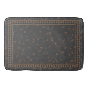 Winter Deer & Pine Cones Bath Mat