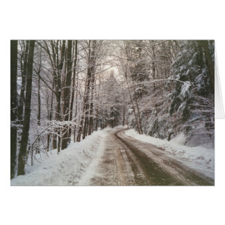 Winter dirt road