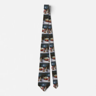 Winter Doberman Caravan Christmas Adventure  Tie