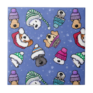 Winter Dogs Tile