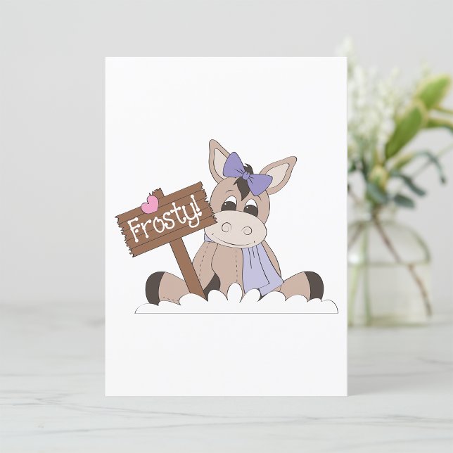 Winter Donkey Invitation (Creator Uploaded)