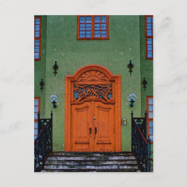 Winter Doorway Oslo Postcard (Front)