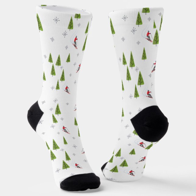 Winter downhill Ski Socks (Angled)