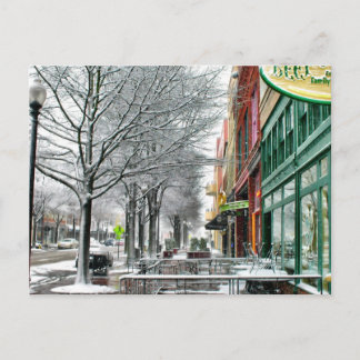 Winter Downtown Postcard
