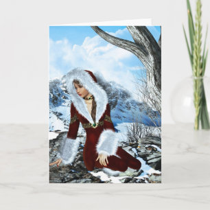 Winter Dreaming Fantasy Blank Card