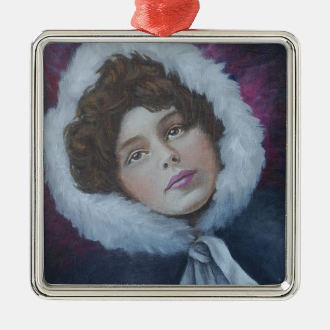 winter dreams metal tree decoration (Front)