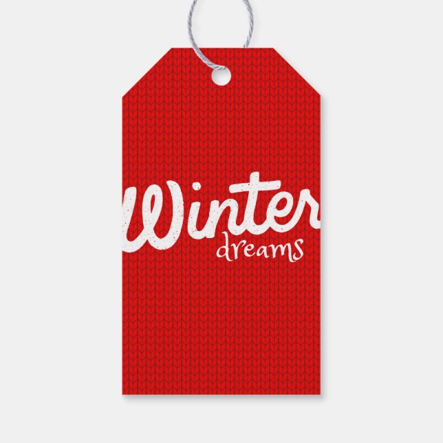 Winter Dreams Tags (Back)