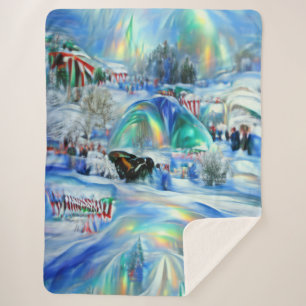 Winter Dreamscape Sherpa Blanket