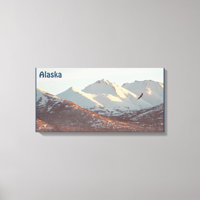 Winter Eagle Canvas Print (Front)