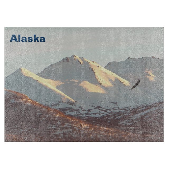 Winter Eagle Cutting Board (Front)
