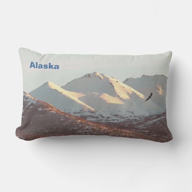Winter Eagle Lumbar Cushion (Front)