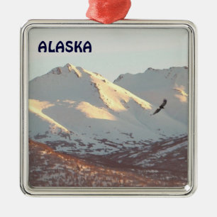 Winter Eagle Metal Tree Decoration