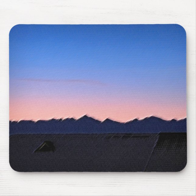 Winter early morning mouse mat (Front)