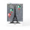Winter Eiffel Tower, Christmas Balloons Nighttime