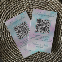Winter Elegant Honeymoon Fund Online With QR Code