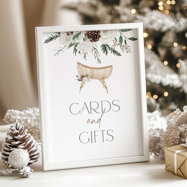 Winter elegant nursery cards and gifts poster (Creator Uploaded)