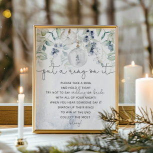 Winter elegant put a ring on it game poster