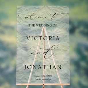 Winter Elegant Snowflakes Wedding Welcome Acrylic Sign