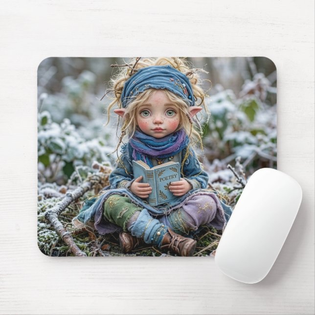 Winter Elf Mouse Mat (With Mouse)