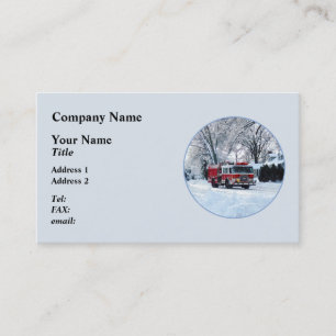 Winter Emergency Business Card