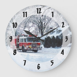 Winter Emergency Large Clock