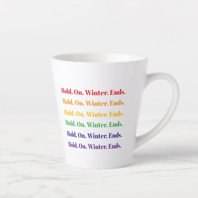 Winter Ends Latte Mug (Right)