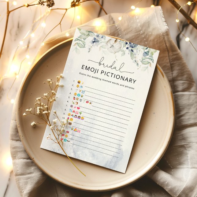 Winter eucalypus bridal shower emoji pictionary (Creator Uploaded)