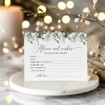 Winter evergreen advice and wishes bridal shower<br><div class="desc">Winter evergreen advice and wishes bridal shower
Matching items available.</div>