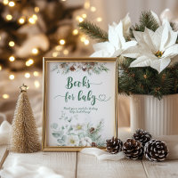 Winter evergreen baby shower Books for baby