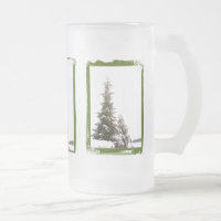 Winter Evergreens Frosty Mug