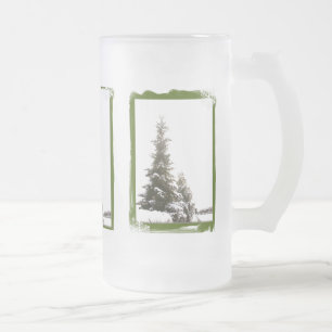 Winter Evergreens Frosty Mug